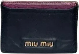 Miu Miu Pre-owned Wallets, female, Black, Size: ONE SIZE Pre-owned Leather Wallet