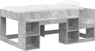 vidaXL Cama Infantil Con Almacenamiento Gris Hormig&oacute;n 80 X 160 Cm Vidaxl