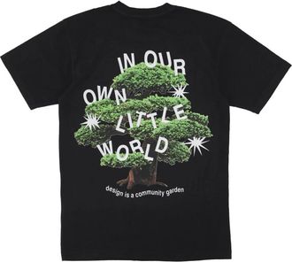 Market Community Garden Tee Gewassen Zwart - Heren - T-shirts - Zwart - XL - Katoen - Tops