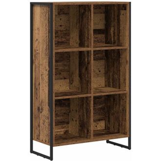 vidaXL Book Cabinet Old Wood 99.5 x 30 x 108.5 cm Engineered Wood vidaXL