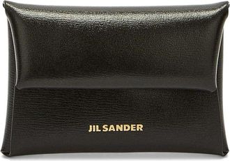 Jil Sander Mini Coin Purse leather wallet - women - Lambskin - One Size - Black