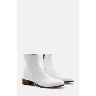 Scarosso Warren Boots in White - Calf at Nordstrom, Size 43.5