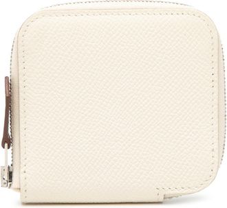 Herm&egrave;s Ivory Epsom Leather Coin Purse/Coin Case (Pre-Owned)