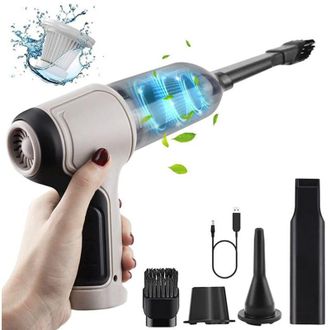 OEM Mini Aspiradora De Mano Inal&aacute;mbrica De 120 W [con 3 Filtros] -crezuo