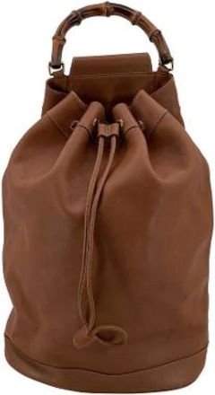 Gucci Pre-owned Bucket Bags, female, Brown, Size: ONE SIZE Pre-owned Vintage Bucket Bag