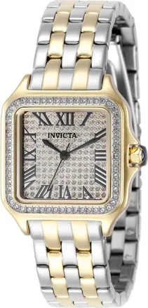 Invicta Angel Quartz Crystal Silver Dial Ladies Watch 50625