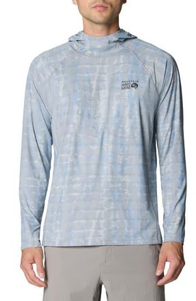 Mountain Hardwear Crater Lake Long Sleeve Hoodie in Glacial Prismatic Print at Nordstrom, Size Xx-Large