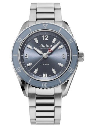 Alpina Alpiner Comtesse Sport Dames Horloge Zilverkleurig AL-240LN3C6B
