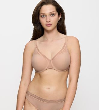 Triumph Minimizer-BH TRIUMPH Infinite Sensation W01, Damen, Gr. 70, Cup E, beige (smooth natur), Mesh, Obermaterial: 78% Polyamid, 22% Elasthan, Mesh, unifarb