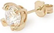 Off-white Arrow Diamond Single Stud Earrings in Yellow Gold at Nordstrom