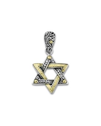 Samuel B. 18K & Silver Star Of David Pendant
