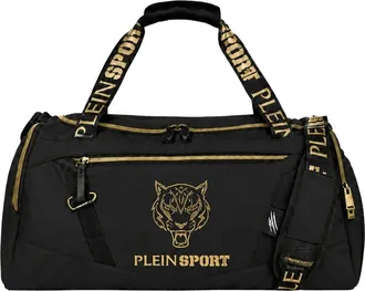 Plein Sport Fitness, unisex, Zwart, ONE Size, Polyester, Duffle Tiger Bag