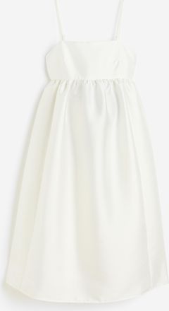 H&M MAMA Kleid mit ausgestelltem Jupe - Cremefarben