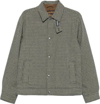 Woolrich Giacca Camicia Keating in Lana a Quadri - - Jackets - Uomo - Marrone - M