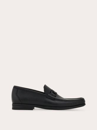 Ferragamo Uomo Mocassino con morsetto Gancini Nero Taglia 42.5