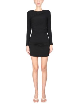 Dsquared2 Black Round Neck Mini Dress