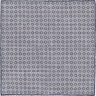 Brunello Cucinelli Seiden-Einstecktuch mit Bl&uuml;tenmotiv