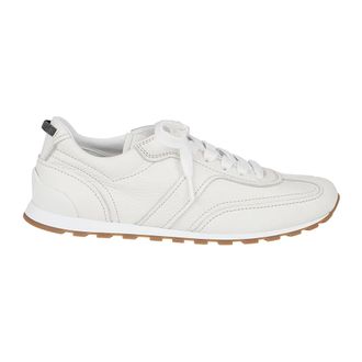 Brunello Cucinelli Brunello Cucinelli, Sneakers, female, White, Size: 7 1/2 US Leather Runners