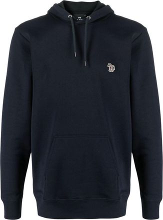 Paul Smith Navy Blue Logo Patch Hoodie