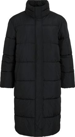 Vila Langmantel VILA VIPUFF L/S PUFFER COAT/PB, Damen, Gr. 34, schwarz (schwarz beauty), Web, Obermaterial: 100% Polyester, unifarben, regular fit ca. Mitt