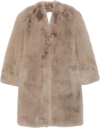 Frankie Shop THE Frankie Shop Coats Beige - Dames - Mantels - Beige - Maat: S