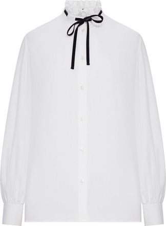 Valentino Garavani Poplin Shirt With Ruffled Collar
