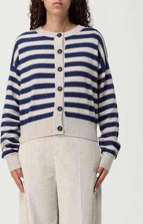 Brunello Cucinelli Cardigan in cashmere a righe Brunello Cucinelli