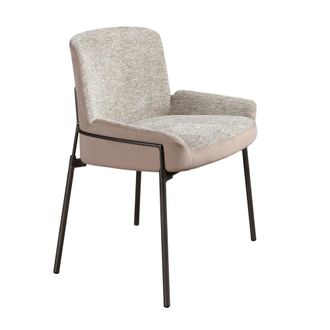 Angel Cerd&aacute; Silla tela gris y terciopelo marr&oacute;n