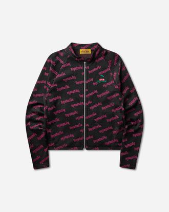 Hysteric Glamour Women s Cherry Embroidered Jacket Black