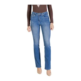 Liu Jo Boot-cut Jeans, female, Blue, Size: W24 L34 Zip and Button Front Pocket Jeans