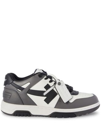 Off-white Out Of Office leather sneakers - men - Polyester/Recycled Polyester/Recycled Polyester/Leather/Rubber - 40 - Grey