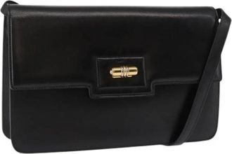 Gucci Pre-owned Vintage Schoudertas - Dames - Vintage Schoudertas - Zwart - ONE Size - Leer - Vintage