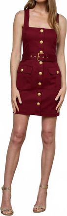 L'agence Midy Dress In Burgundy