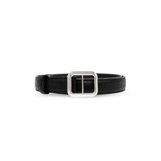LI&Eacute; STUDIO De Georgia Wijde Riem - Dames - Accessoires - Zwart - Maat: 75 CM Leer