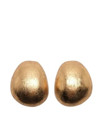 Monies Corda earrings - women - Wood/Silver Plated Brass - One Size - Gold