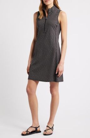 Tommy Bahama Abby Puerto Palms Sleeveless Dress in Black at Nordstrom, Size Medium