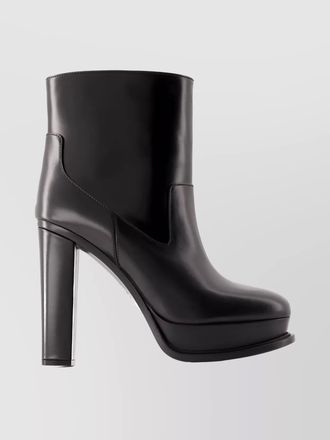Alexander McQueen 10 cm heel ankle boots smooth lambskin