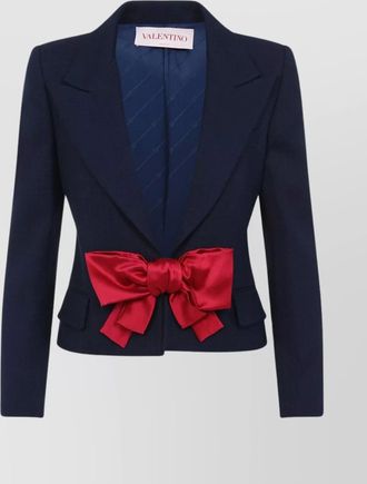 Valentino Garavani bow detail cropped jacket