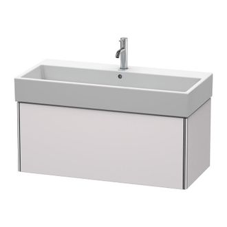 Duravit Duravit Xsquare Vanity Unidad De Pared 98.4x 46.0 Cm, 1 Extra&iacute;ble, Para Lavabo Vero Air 235010, Color (frente/cuerpo): Blanco Lila Seda Laca Mate - Xs