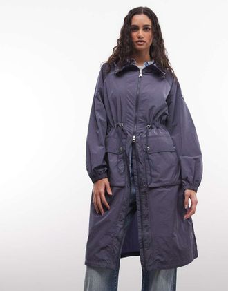 Barbour Danica - Giacca lunga impermeabile blu