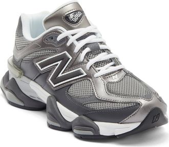New Balance Gender Inclusive 9060 Sneaker in Magnet/Faded Black at Nordstrom, Size 14.5 Womens