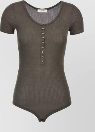 Christophe Lemaire silk blend ribbed long-sleeve top