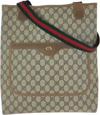 Gucci Pre-owned GG Supreme Canvas Tote Bag - Dames - Vintage Shopper - Beige - ONE Size - Vintage