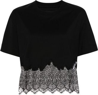 Givenchy cropped cotton T-shirt - women - Cotton - S - Black