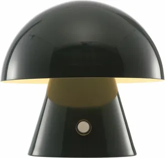 Jonathan Y Designs Porcini Contemporary Bohemian Rechargeable/Cordless Iron Integrated Portable LED Mushroom Table Lamp in Forest Green at Nordstrom