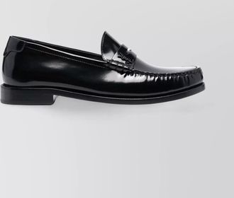 Saint Laurent refined apron toe loafers
