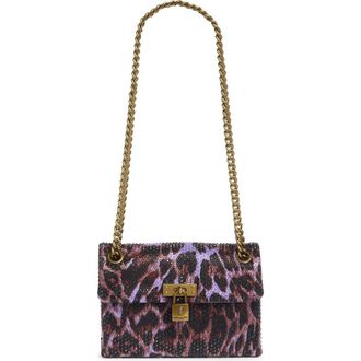 Kurt Geiger Mini Brixton Crystal Satin Crossbody Bag in Light/Pastel Purple at Nordstrom Rack