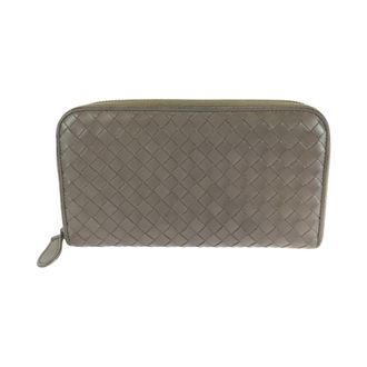 Bottega Veneta Intrecciato Brown Leather Long Wallet (Bi-Fold) (Pre-Owned)
