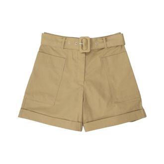 Officine Générale Beige Mid Waisted Loose Fit Shorts