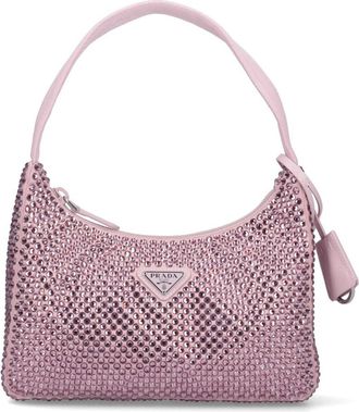 Prada Borsa Mini Con Strass